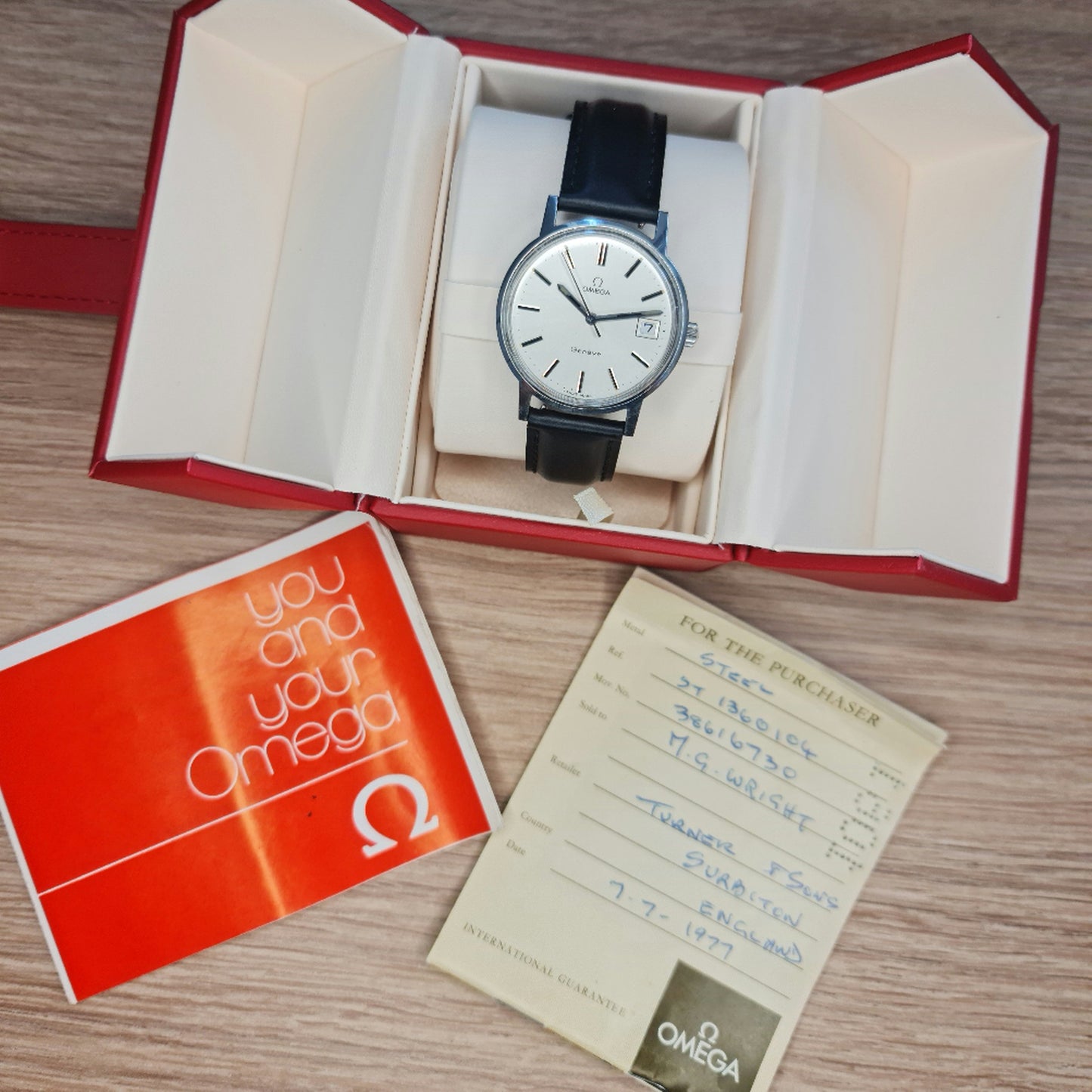 1974 Omega Genève (with papers and box)