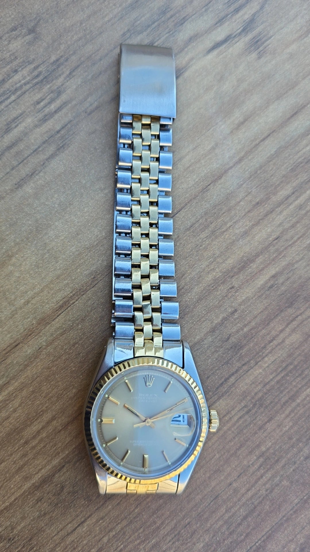 1974 Rolex Datejust 1601 Two Tone