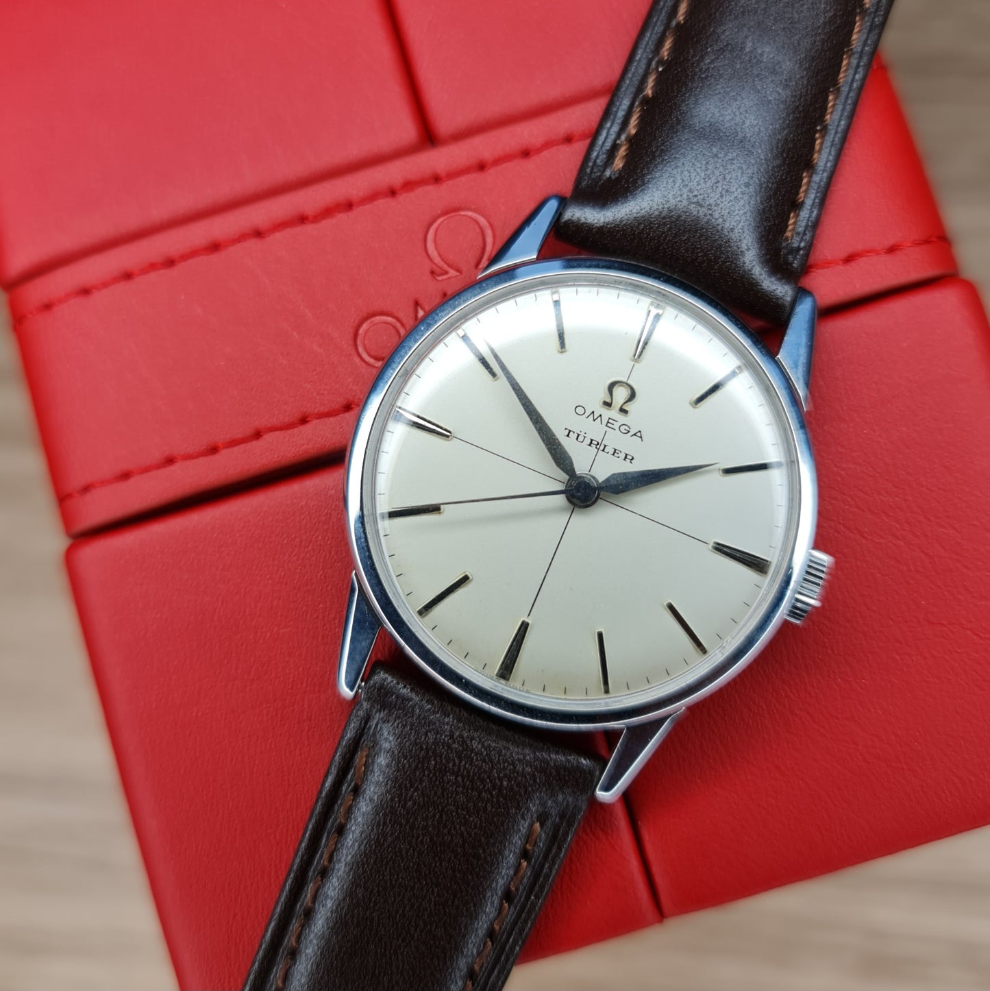 1958 Omega Cross Hair Turler Dial