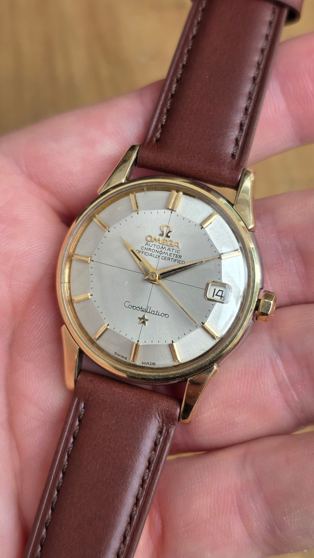 1959 Omega Constellation Pie Pan 14393