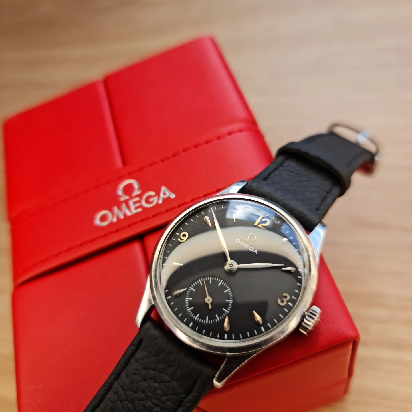 1950 Omega Small Seconds Arabic Dial