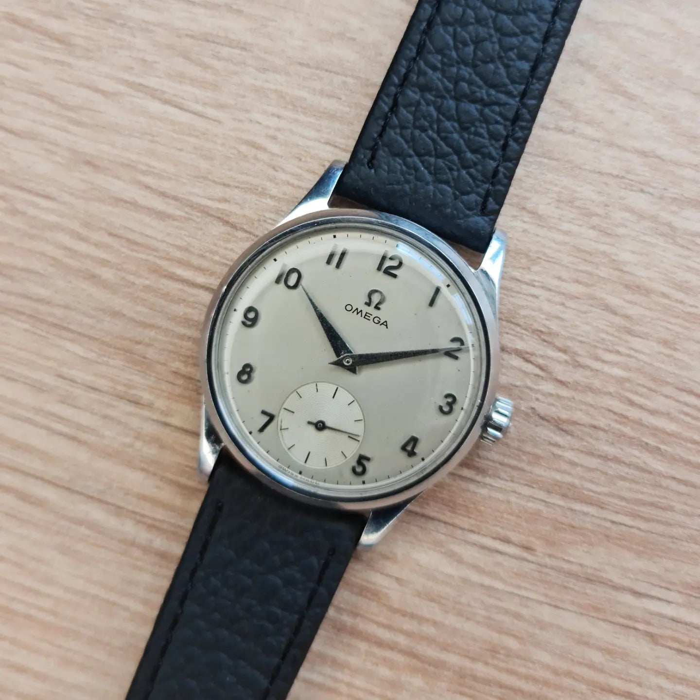 1954 Omega Small Seconds Arabic Dial