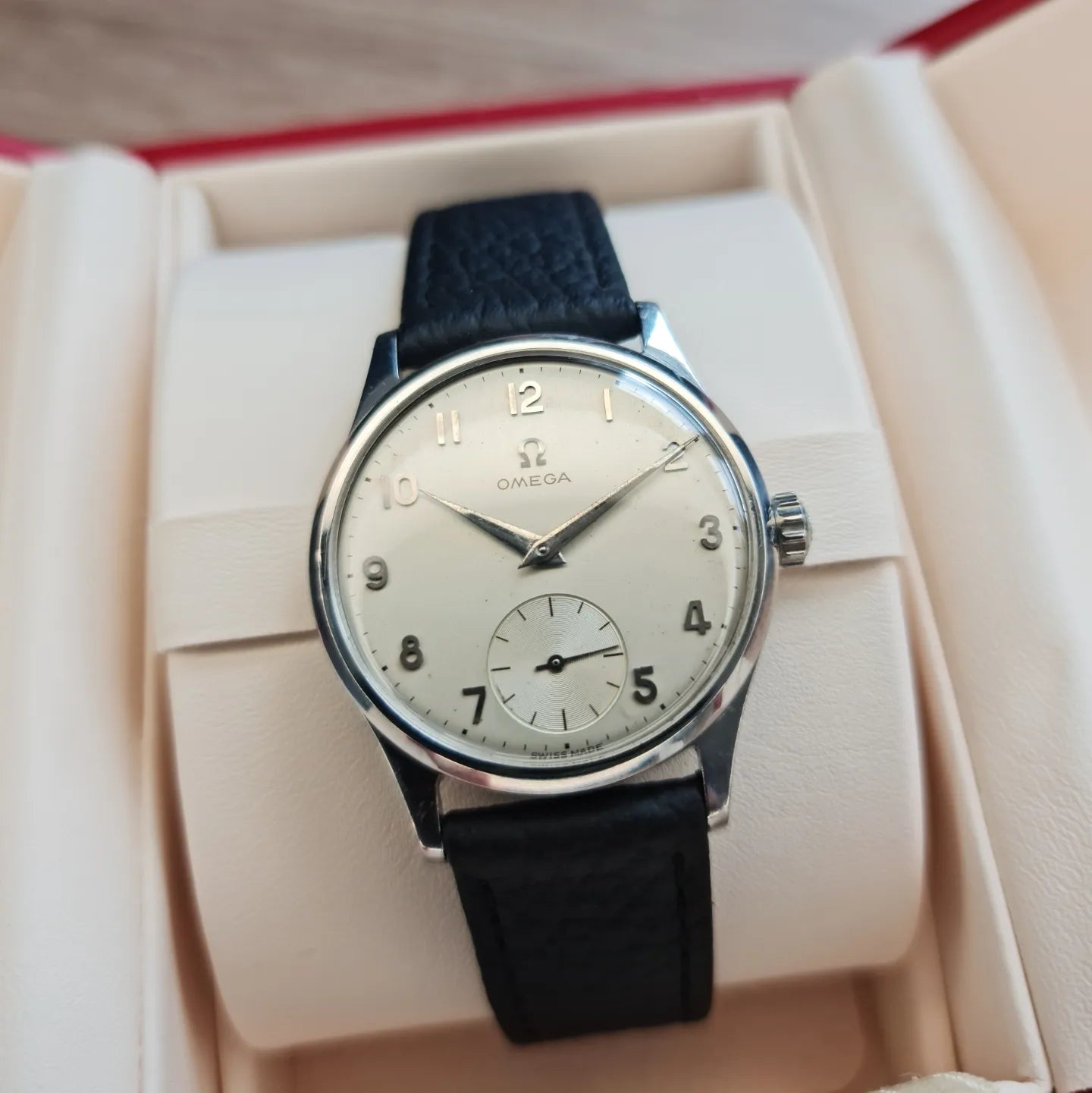 1954 Omega Small Seconds Arabic Dial