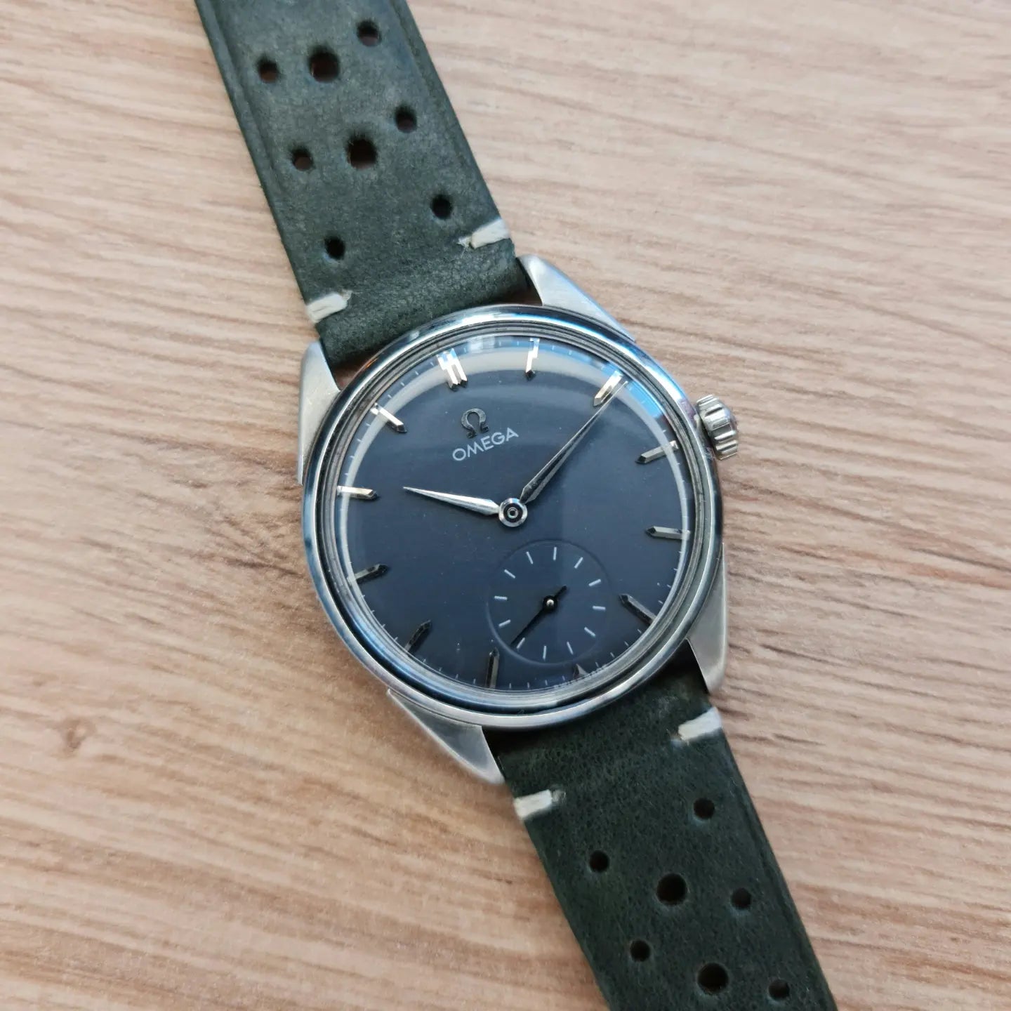 1958 Omega Small Seconds Midnight Grey