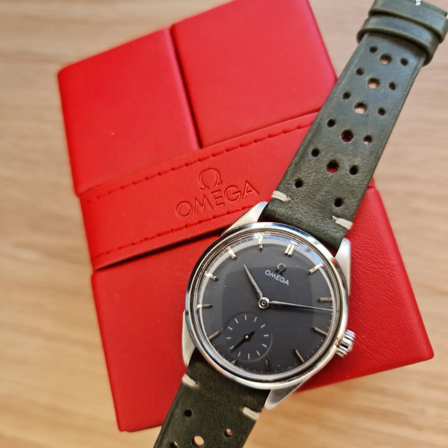 1958 Omega Small Seconds Midnight Grey