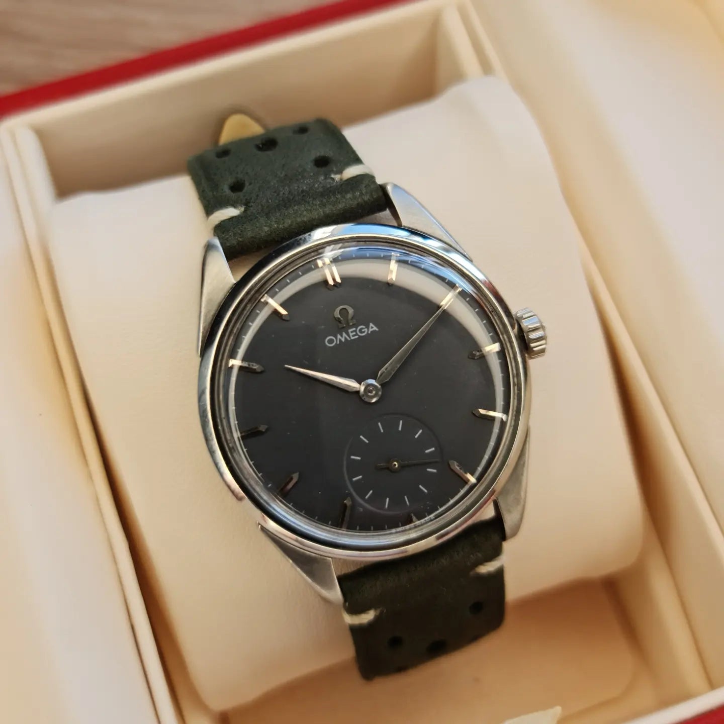 1958 Omega Small Seconds Midnight Grey