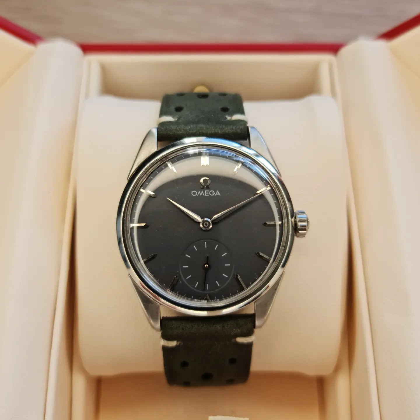 1958 Omega Small Seconds Midnight Grey