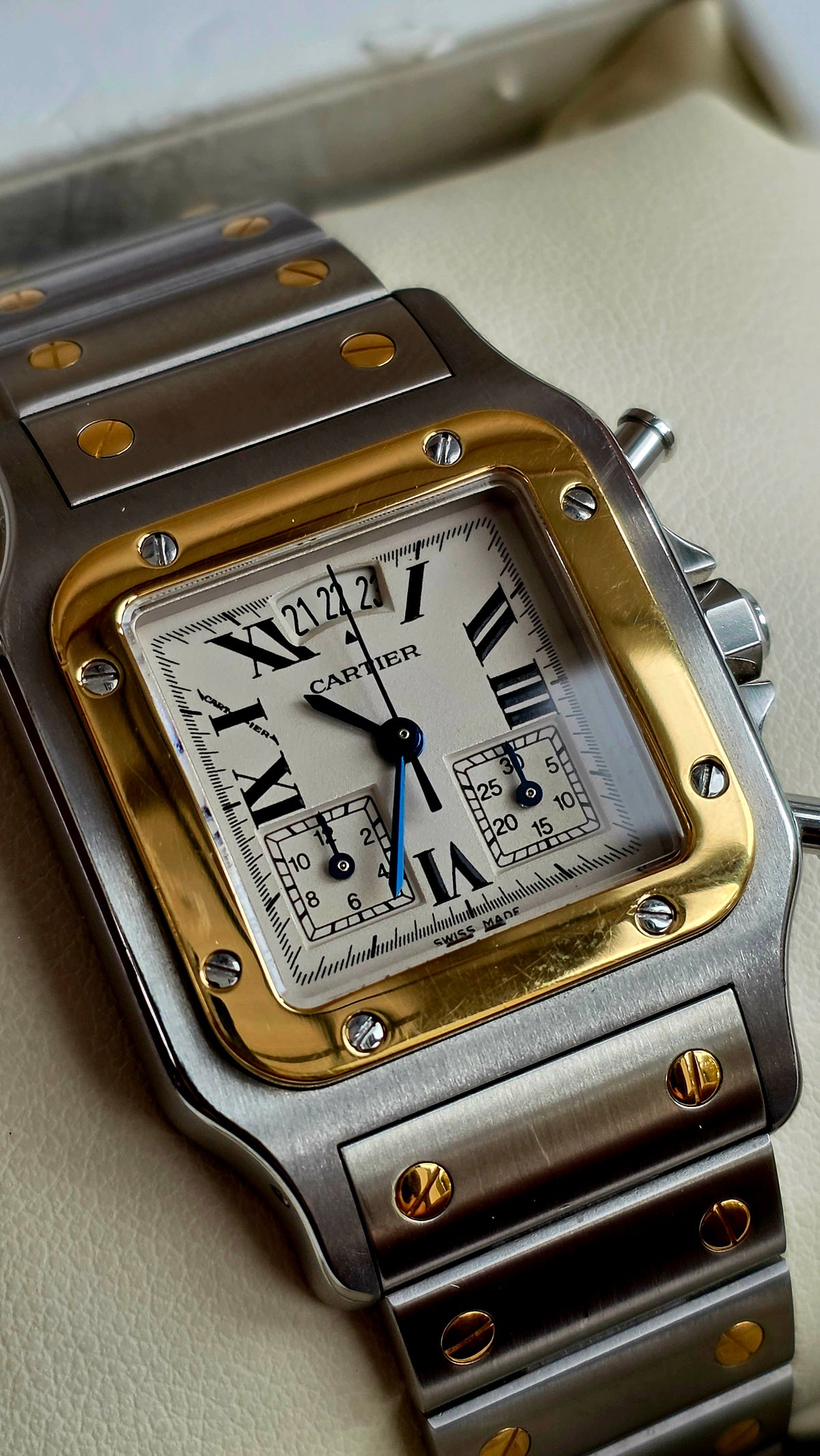 2000 Cartier De Santos Chronograph W20042C4