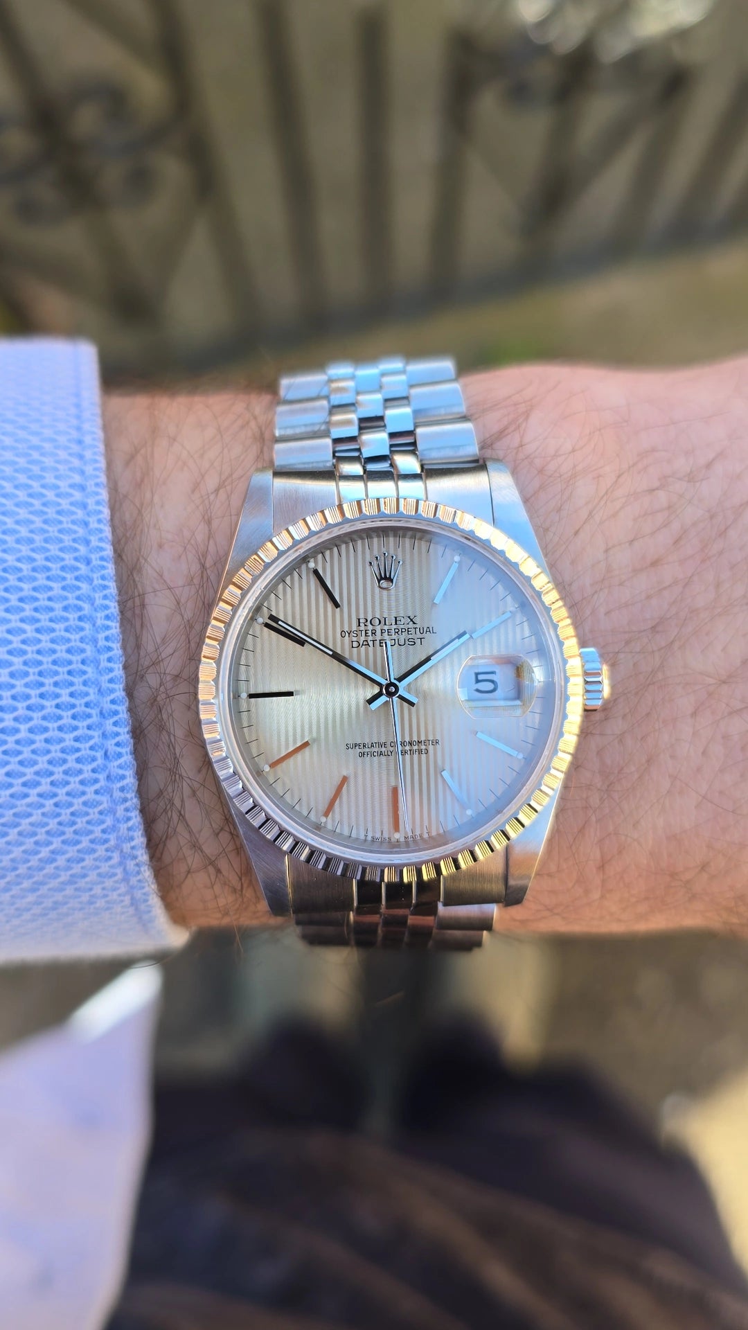 1989 Rolex Datejust 16220 Tapestry Dial