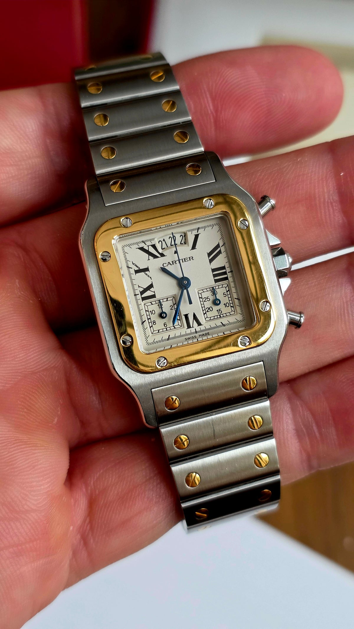 2000 Cartier De Santos Chronograph W20042C4