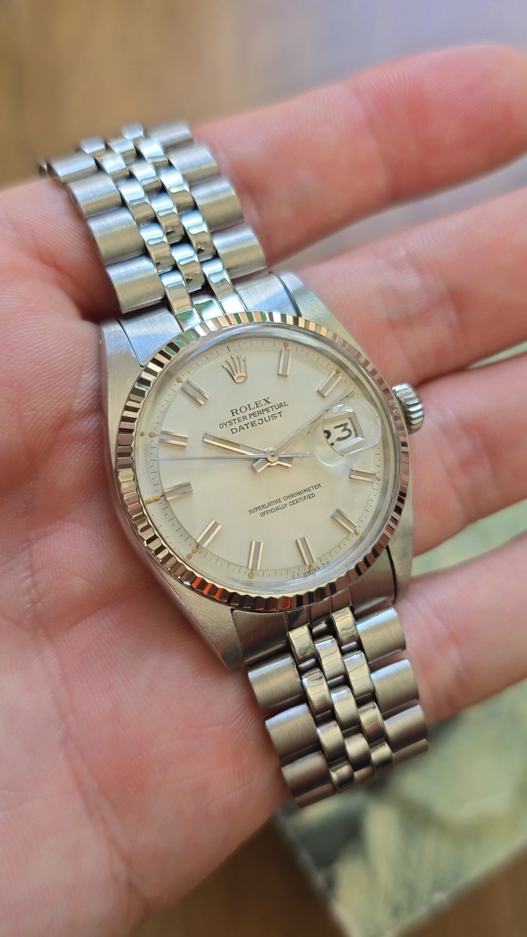 1973 Rolex Datejust 1601-3 "Wideboy"