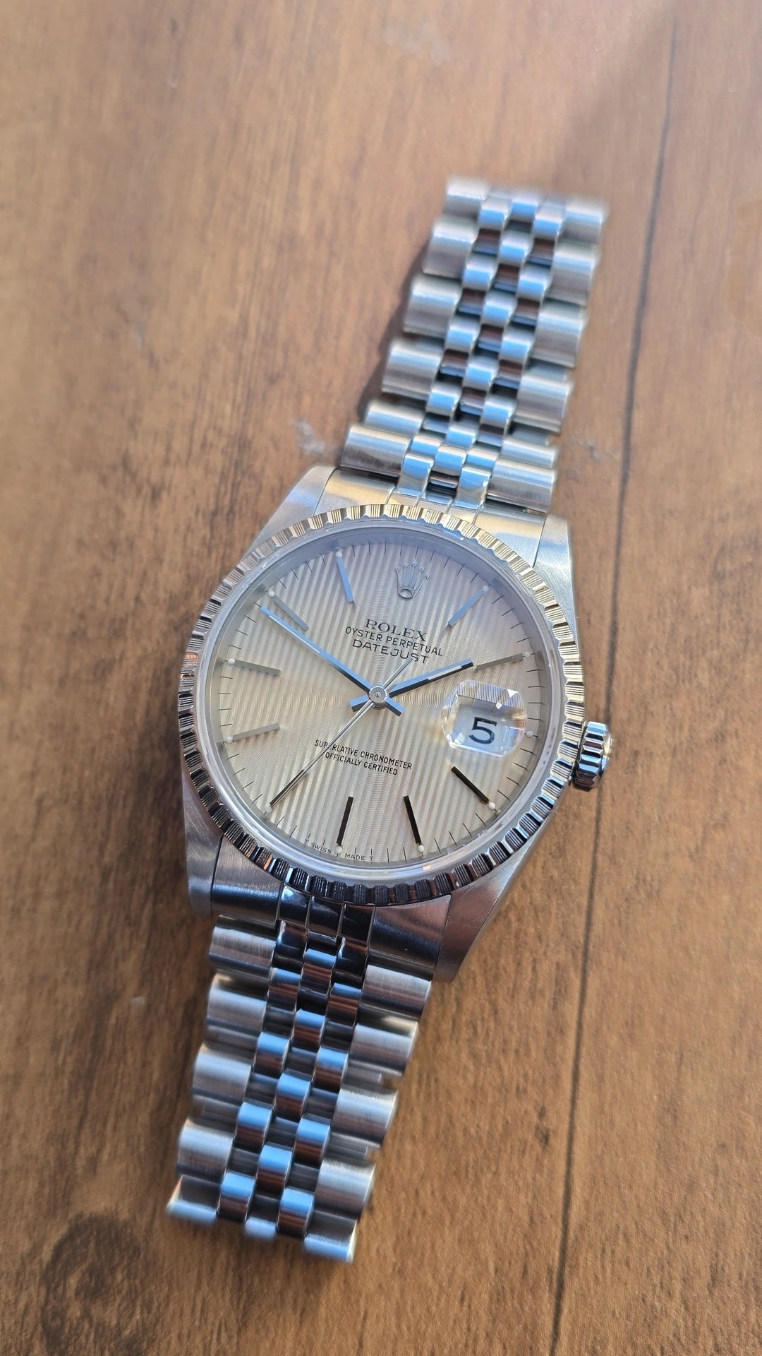 1989 Rolex Datejust 16220 Tapestry Dial
