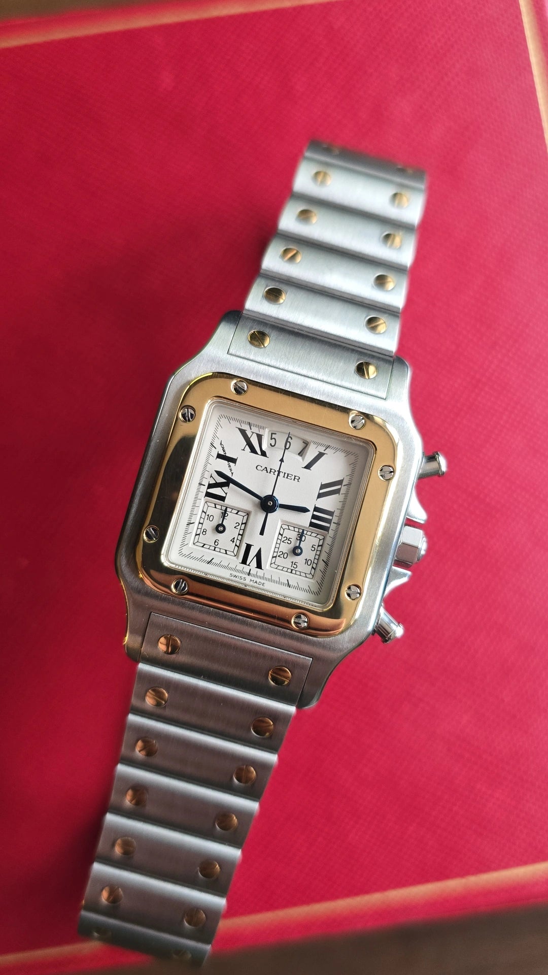 1995 Cartier De Santos Chronograph W20042C4