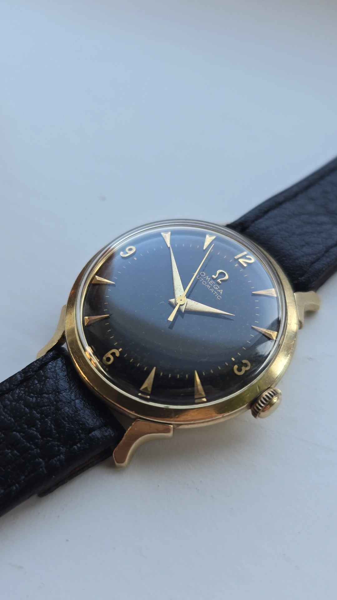 1952 Omega Bumper 14k Gold