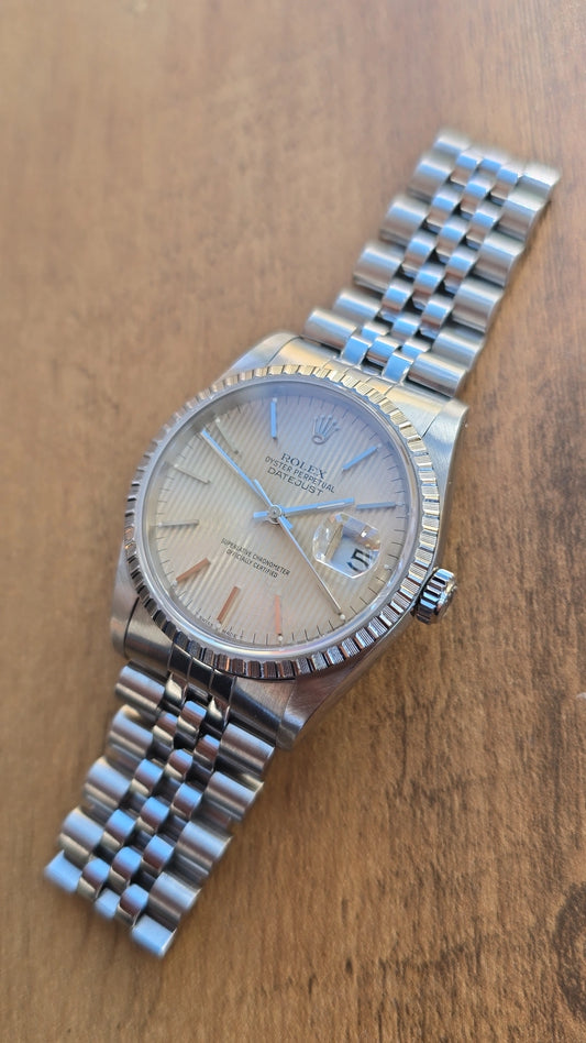 1989 Rolex Datejust 16220 Tapestry Dial