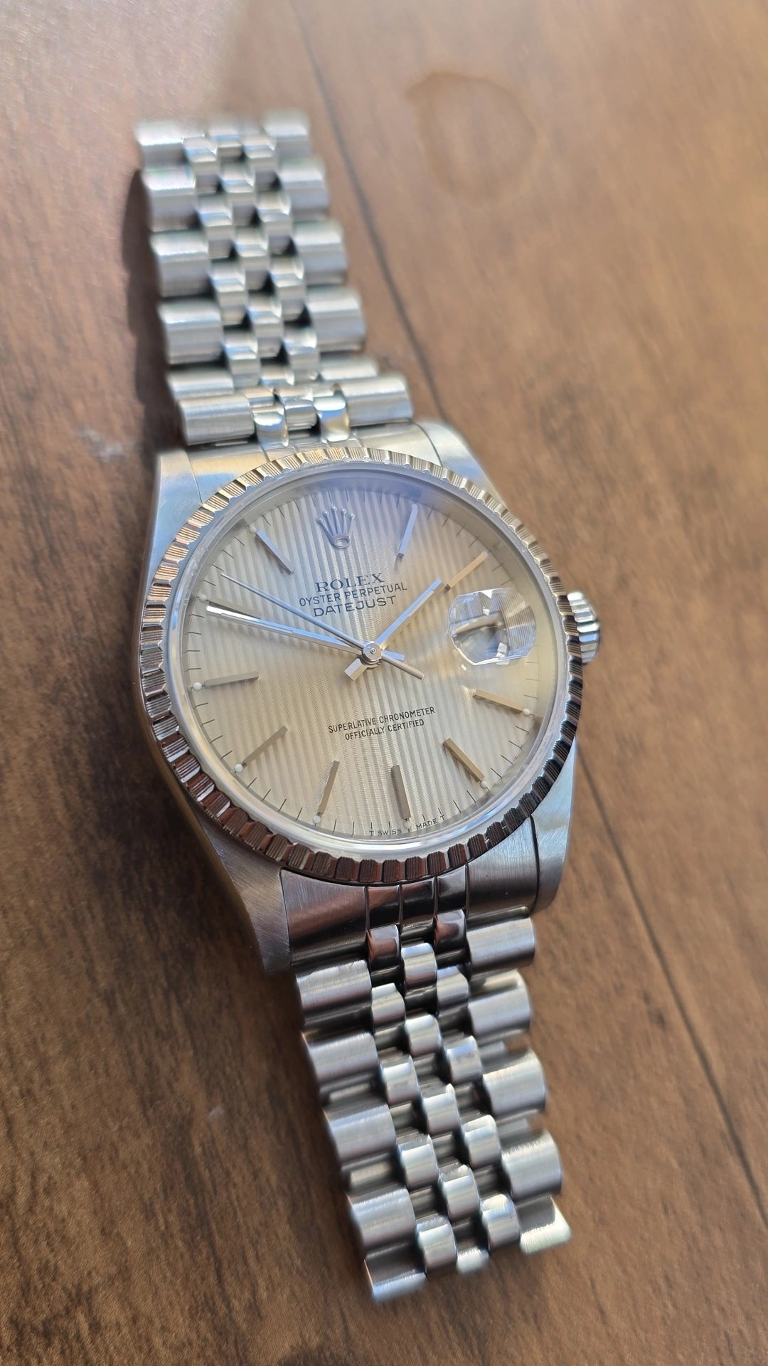 1989 Rolex Datejust 16220 Tapestry Dial