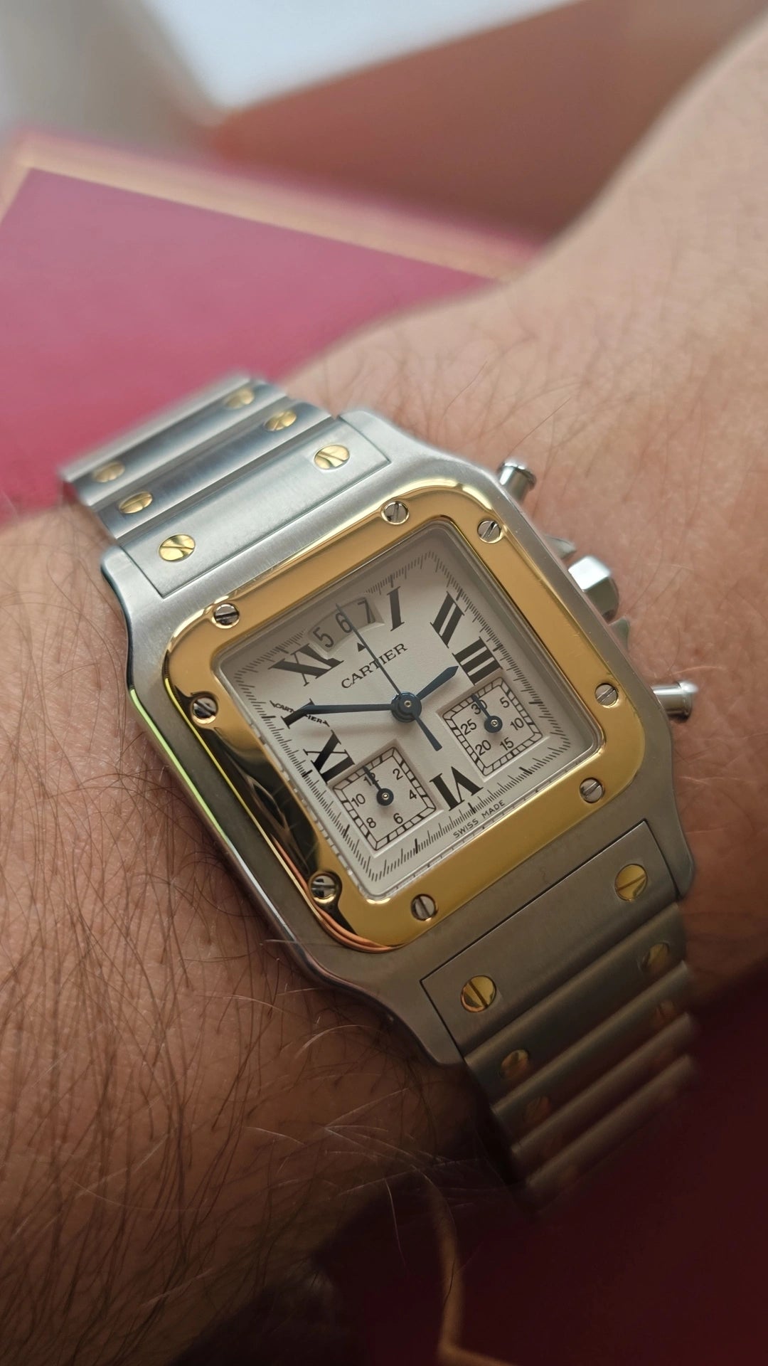 1995 Cartier De Santos Chronograph W20042C4