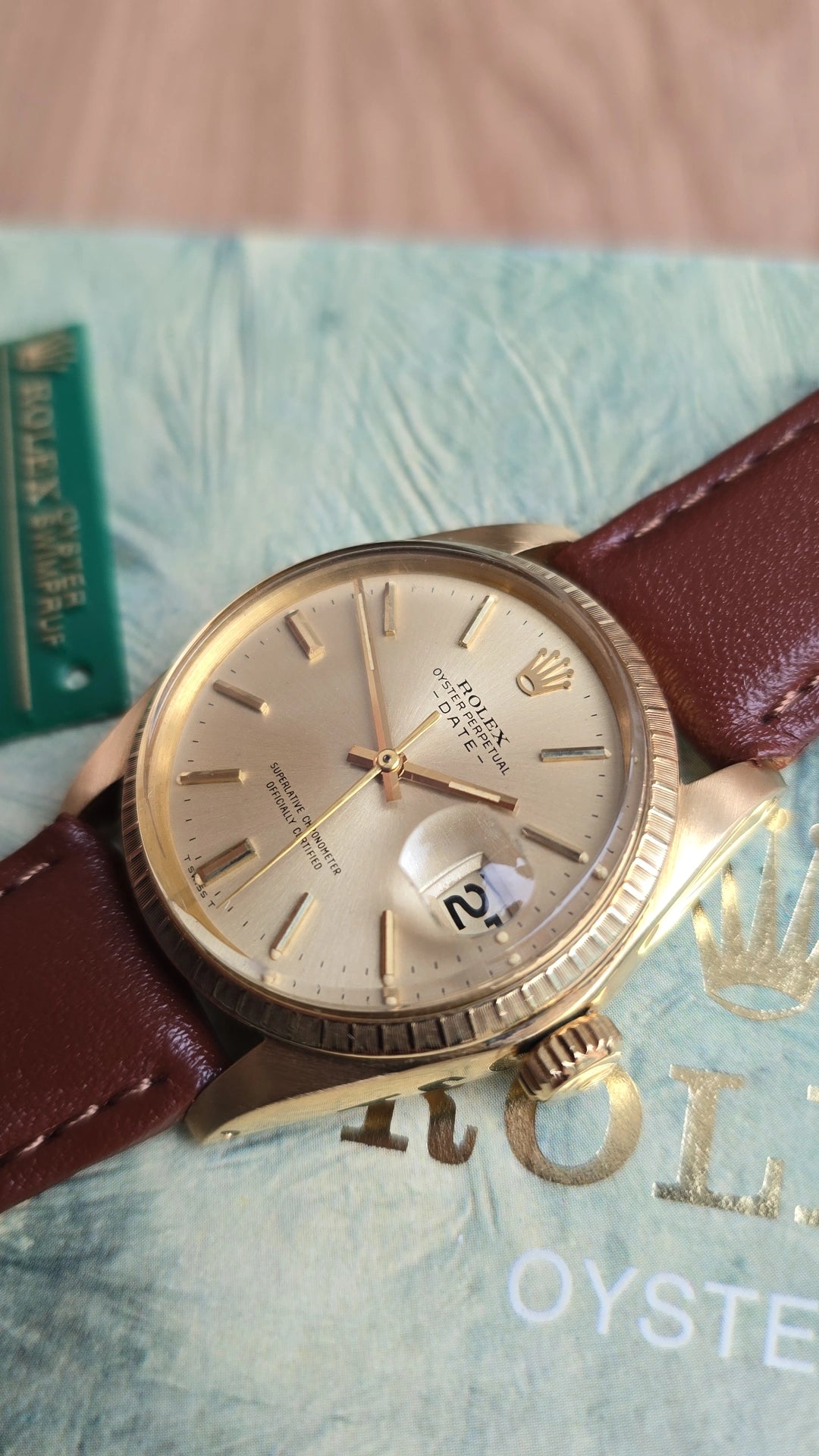 1977 Rolex Date 1503 - 18k gold