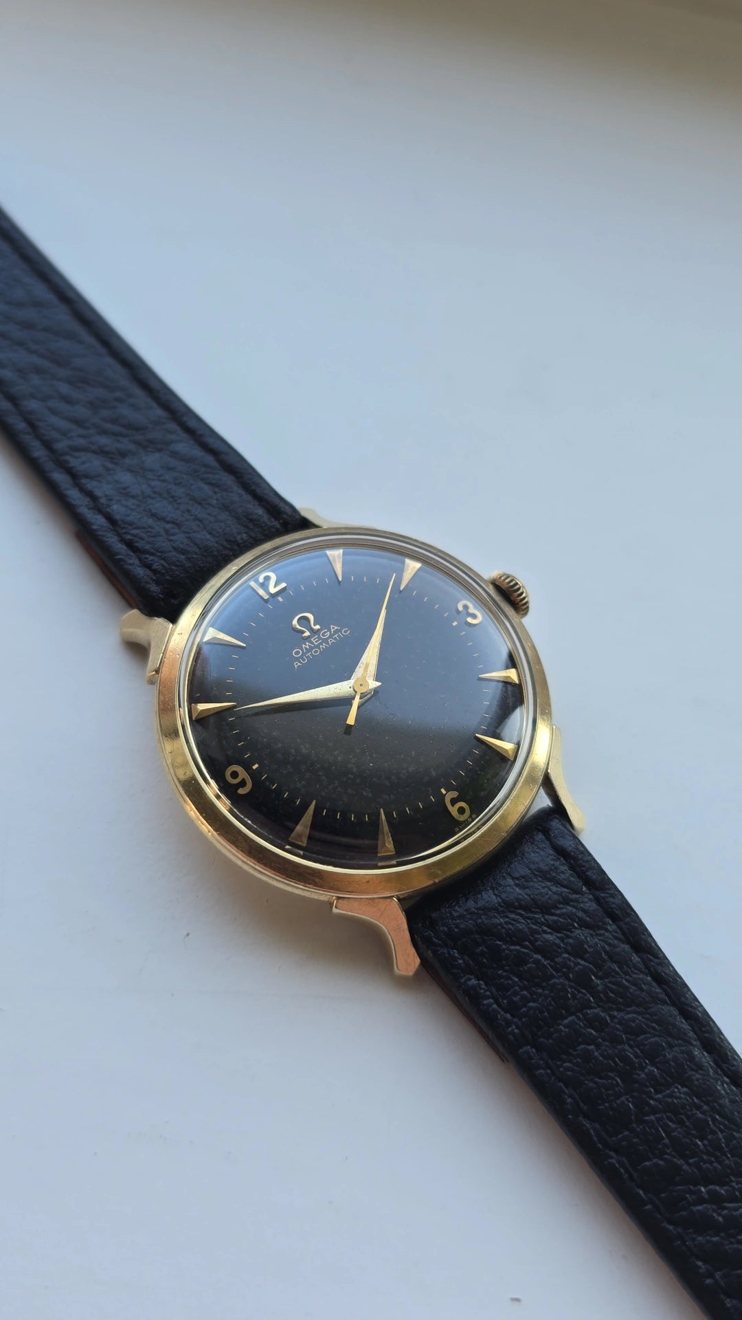1952 Omega Bumper 14k Gold