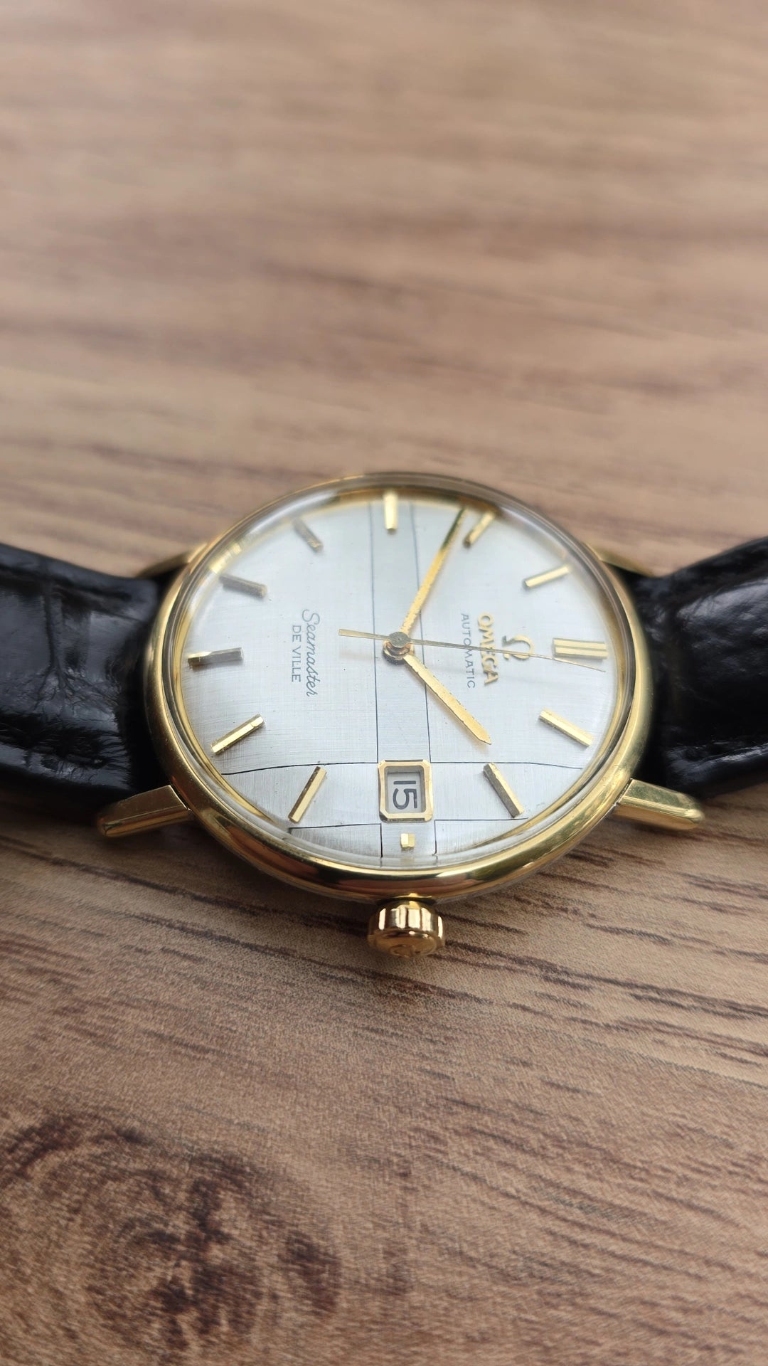 1966 Omega Seamaster De Ville 166.020 Rare Cross Linen Dial