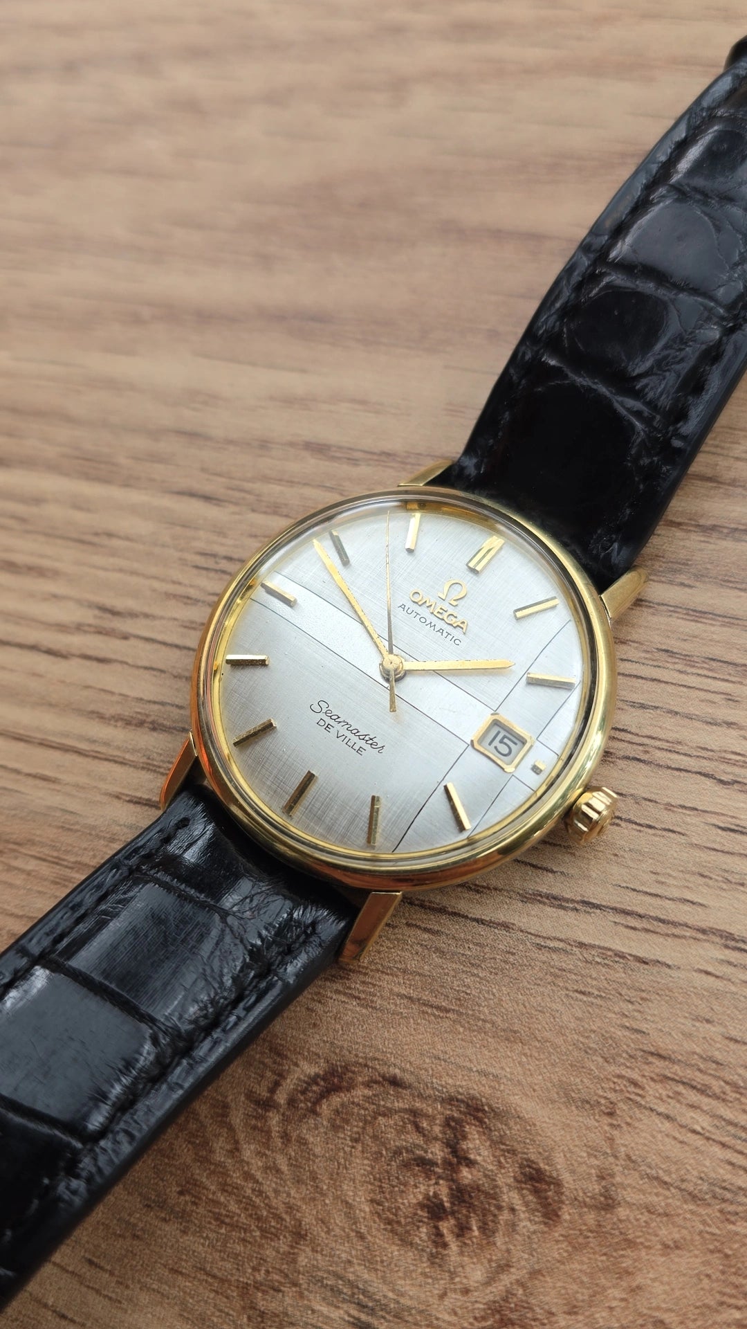 1966 Omega Seamaster De Ville 166.020 Rare Cross Linen Dial