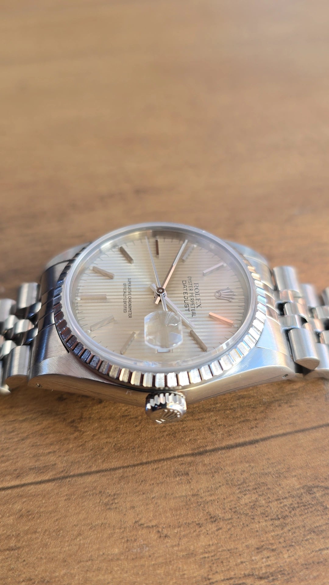 1989 Rolex Datejust 16220 Tapestry Dial