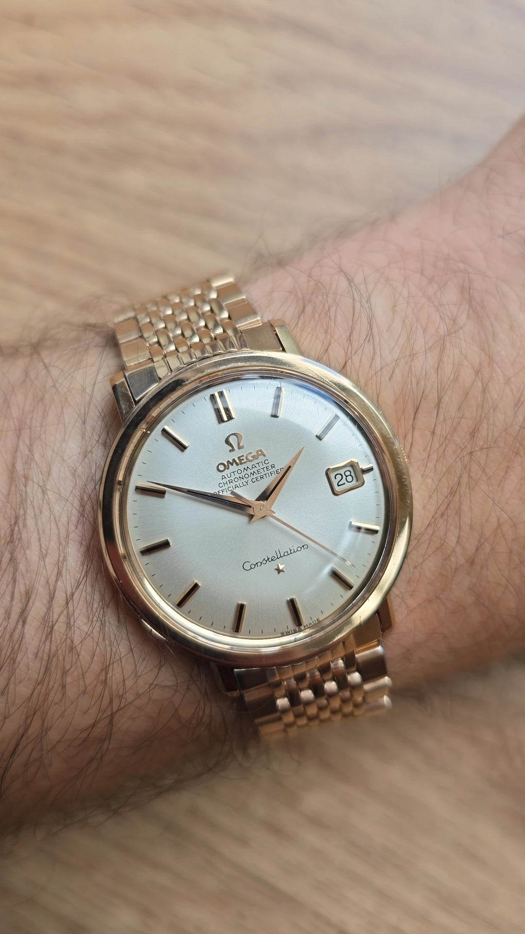 1963 Omega Constellation 168.004 - Rose Gold Plated