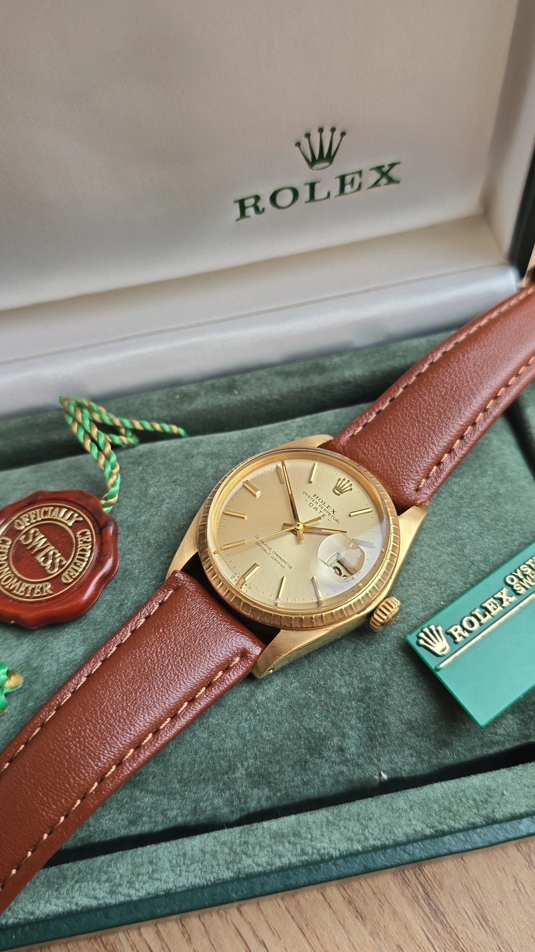 1977 Rolex Date 1503 - 18k gold