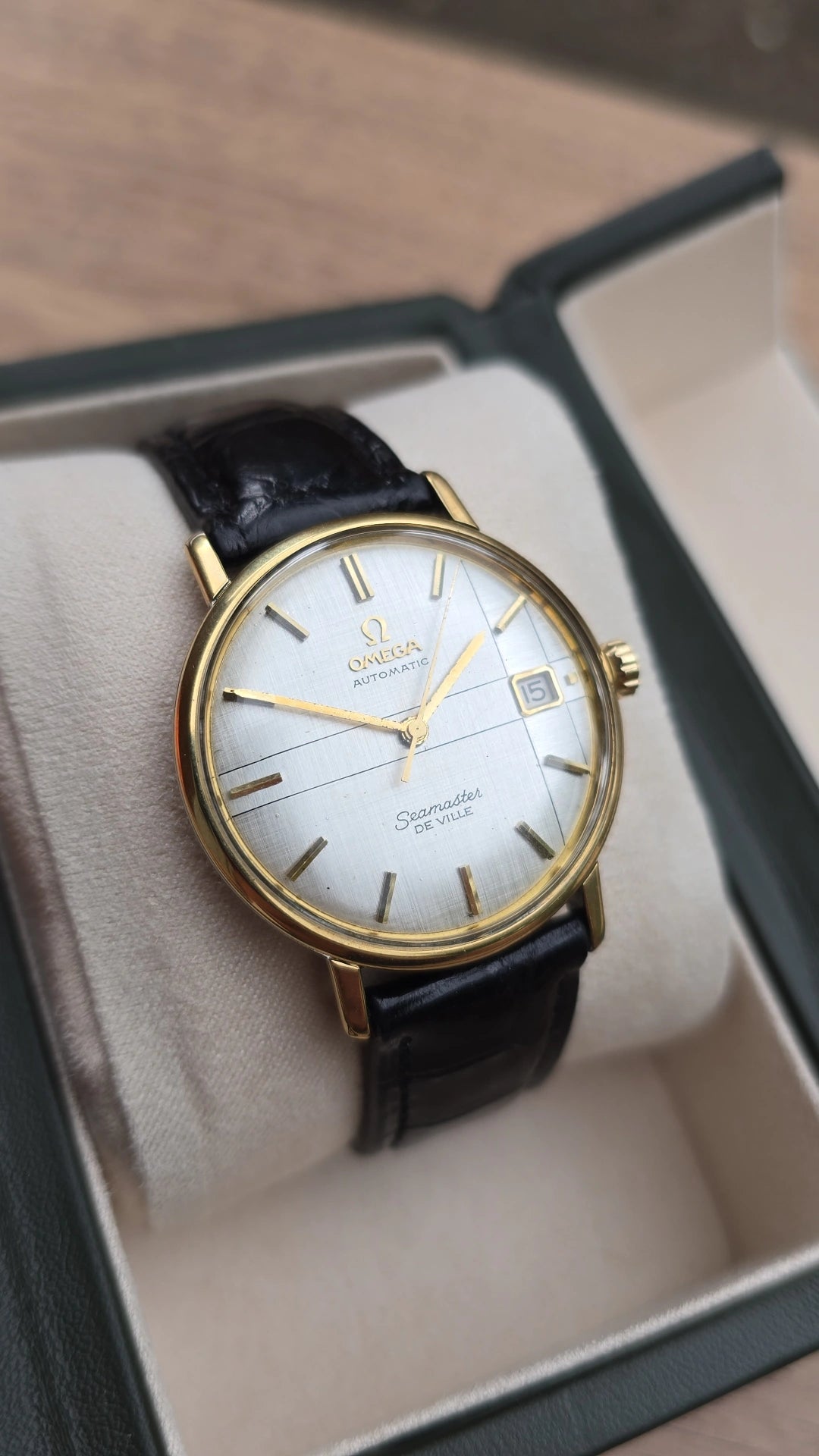 1966 Omega Seamaster De Ville 166.020 Rare Cross Linen Dial