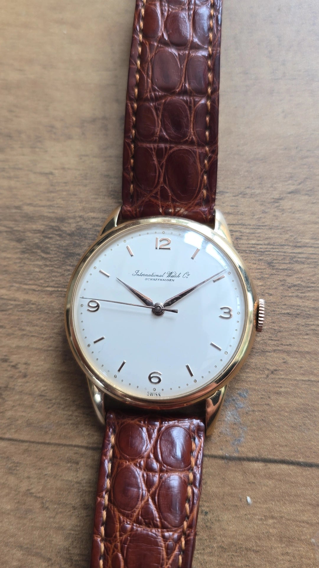 1960 IWC Schaffhausen 18k Rose Gold