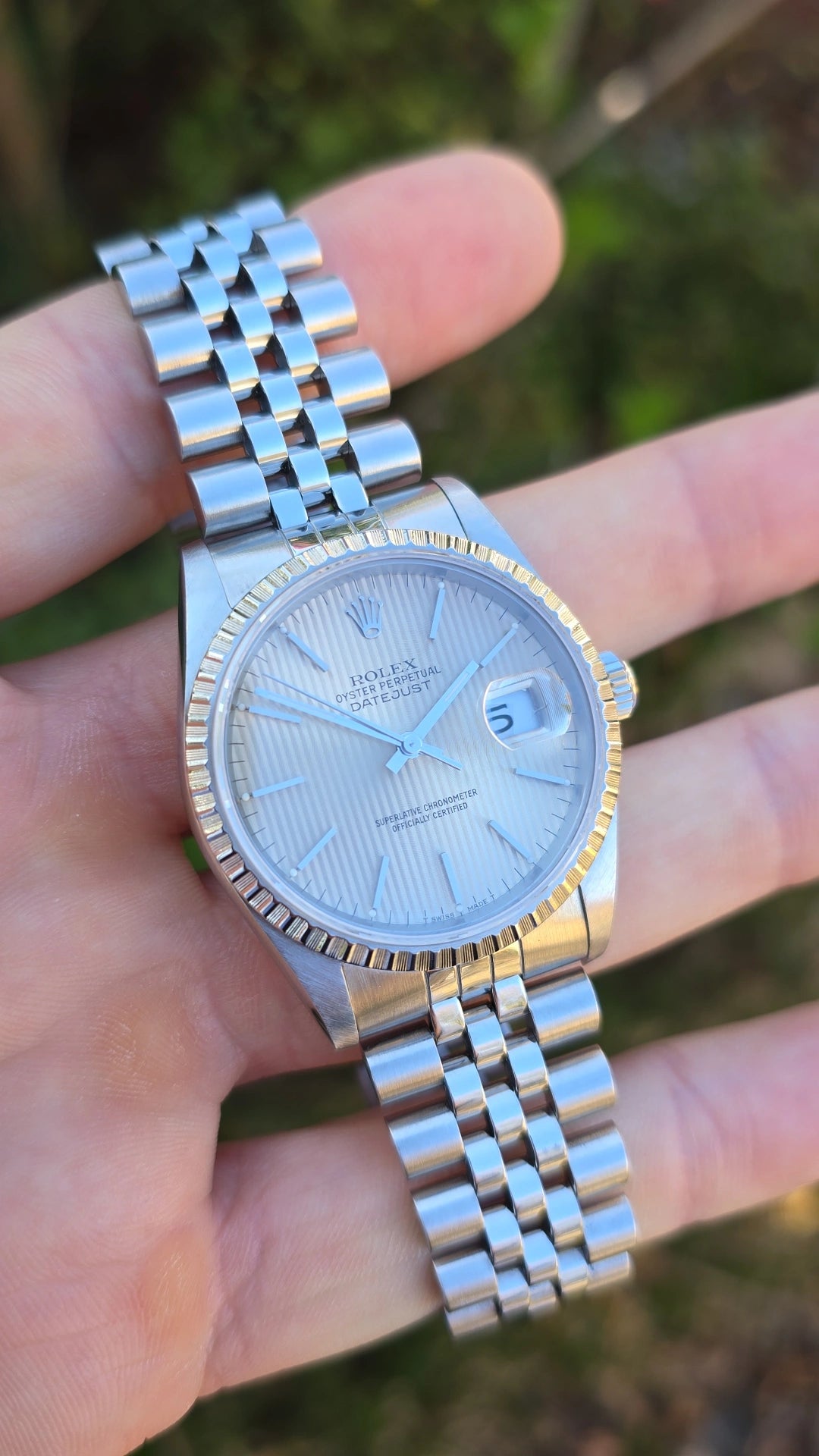 1989 Rolex Datejust 16220 Tapestry Dial