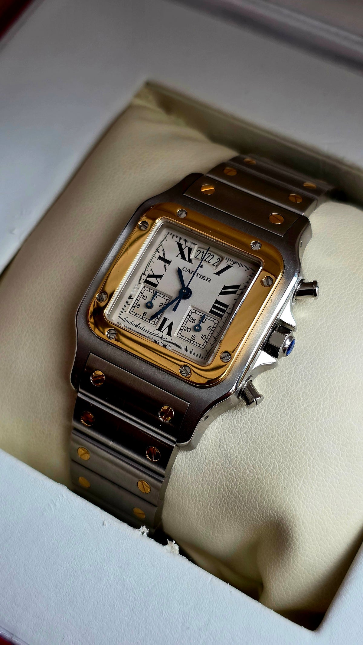 2000 Cartier De Santos Chronograph W20042C4