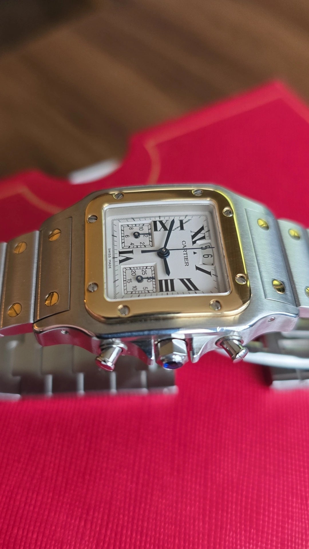 1995 Cartier De Santos Chronograph W20042C4