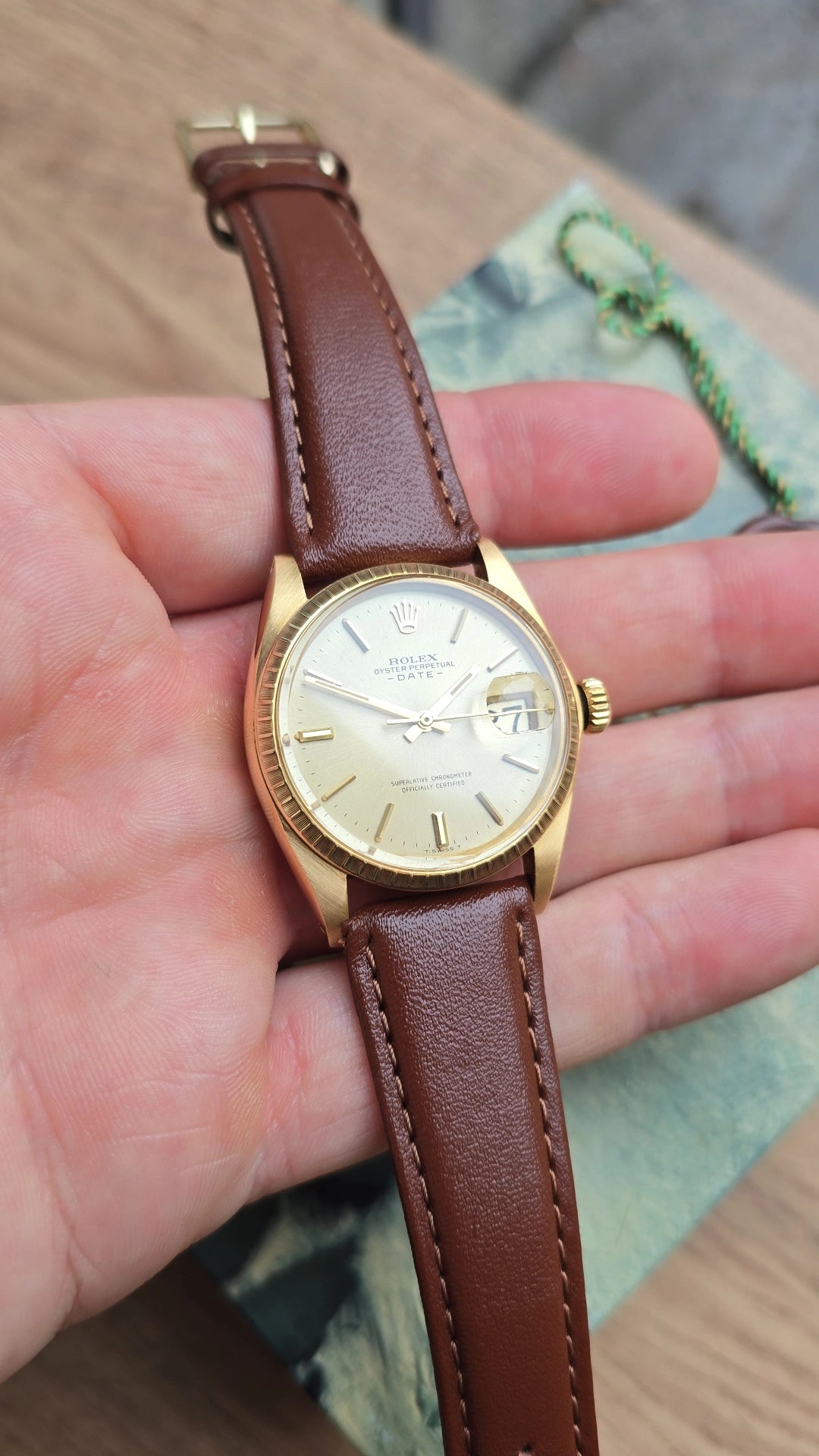 1977 Rolex Date 1503 - 18k gold