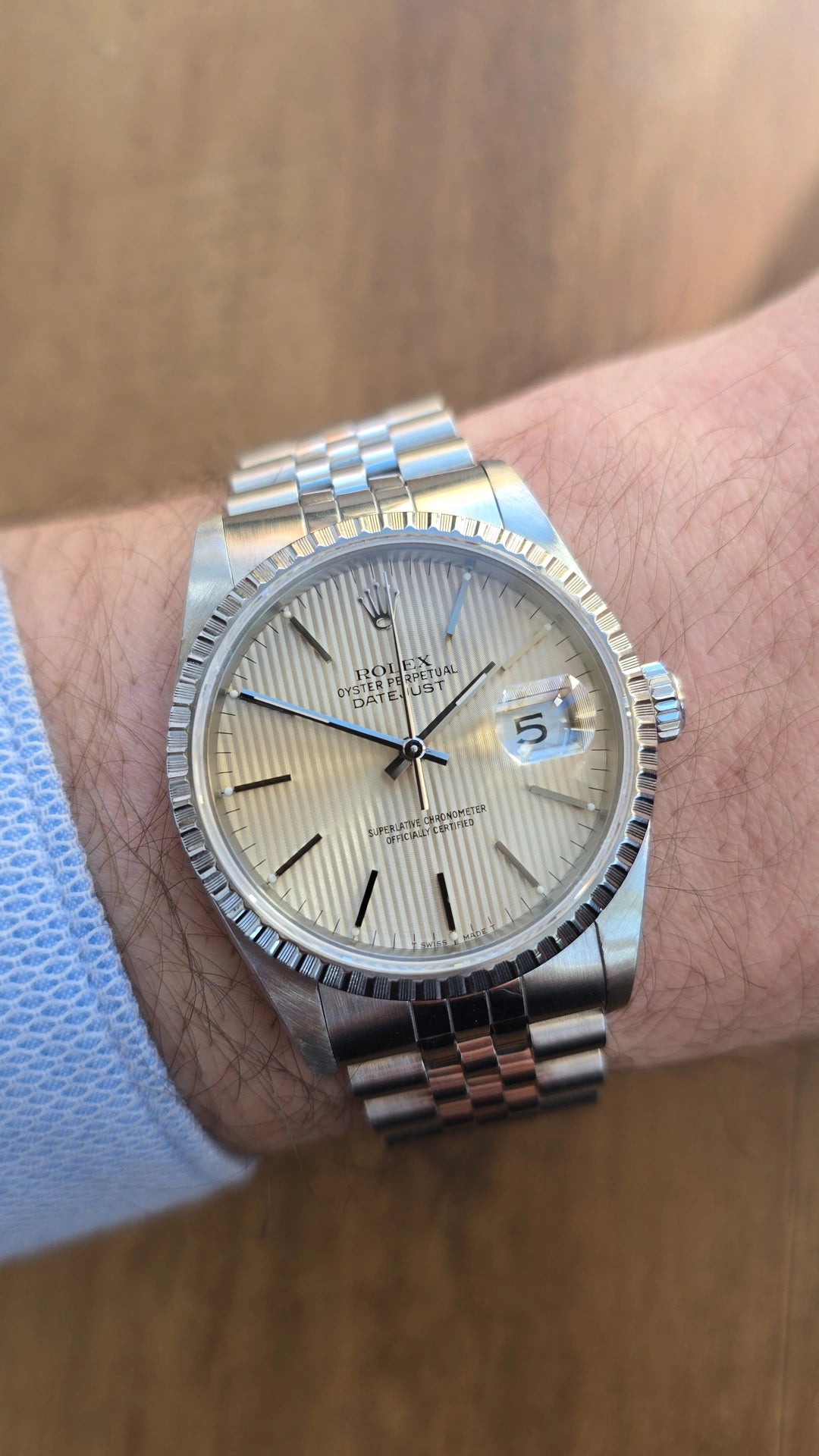 1989 Rolex Datejust 16220 Tapestry Dial