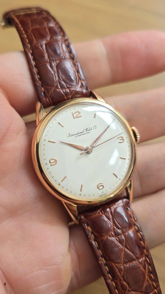 1960 IWC Schaffhausen 18k Rose Gold
