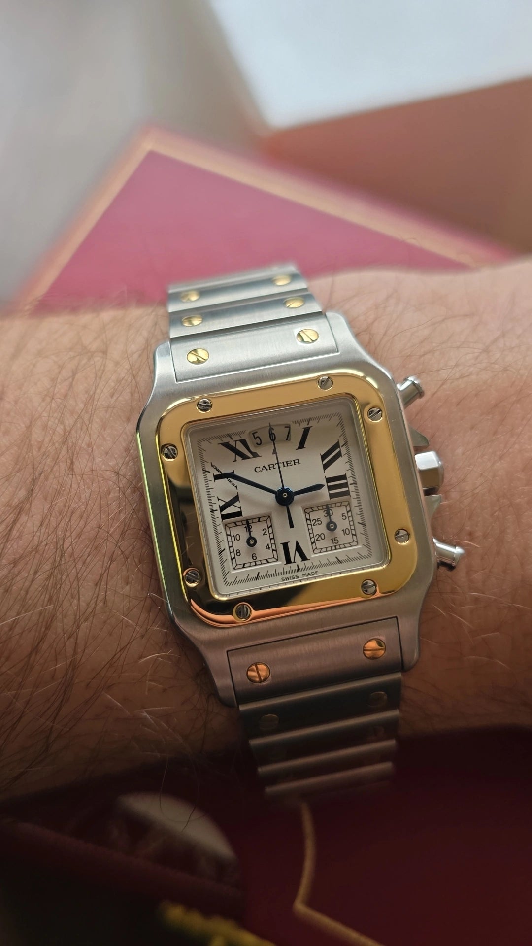 1995 Cartier De Santos Chronograph W20042C4