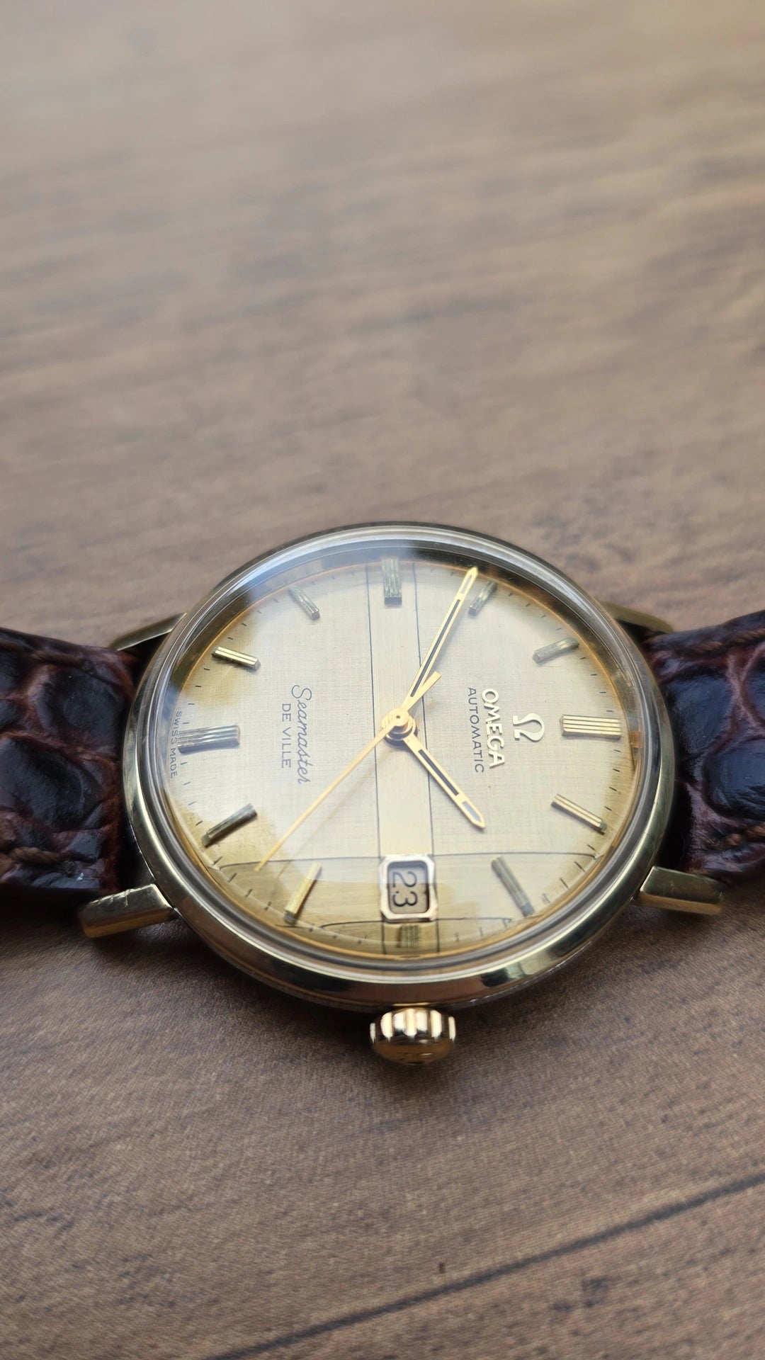 1965 Omega Seamaster De Ville 166.020 - Rare Cross Dial