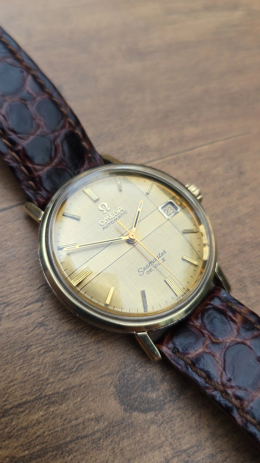 1965 Omega Seamaster De Ville 166.020 - Rare Cross Dial