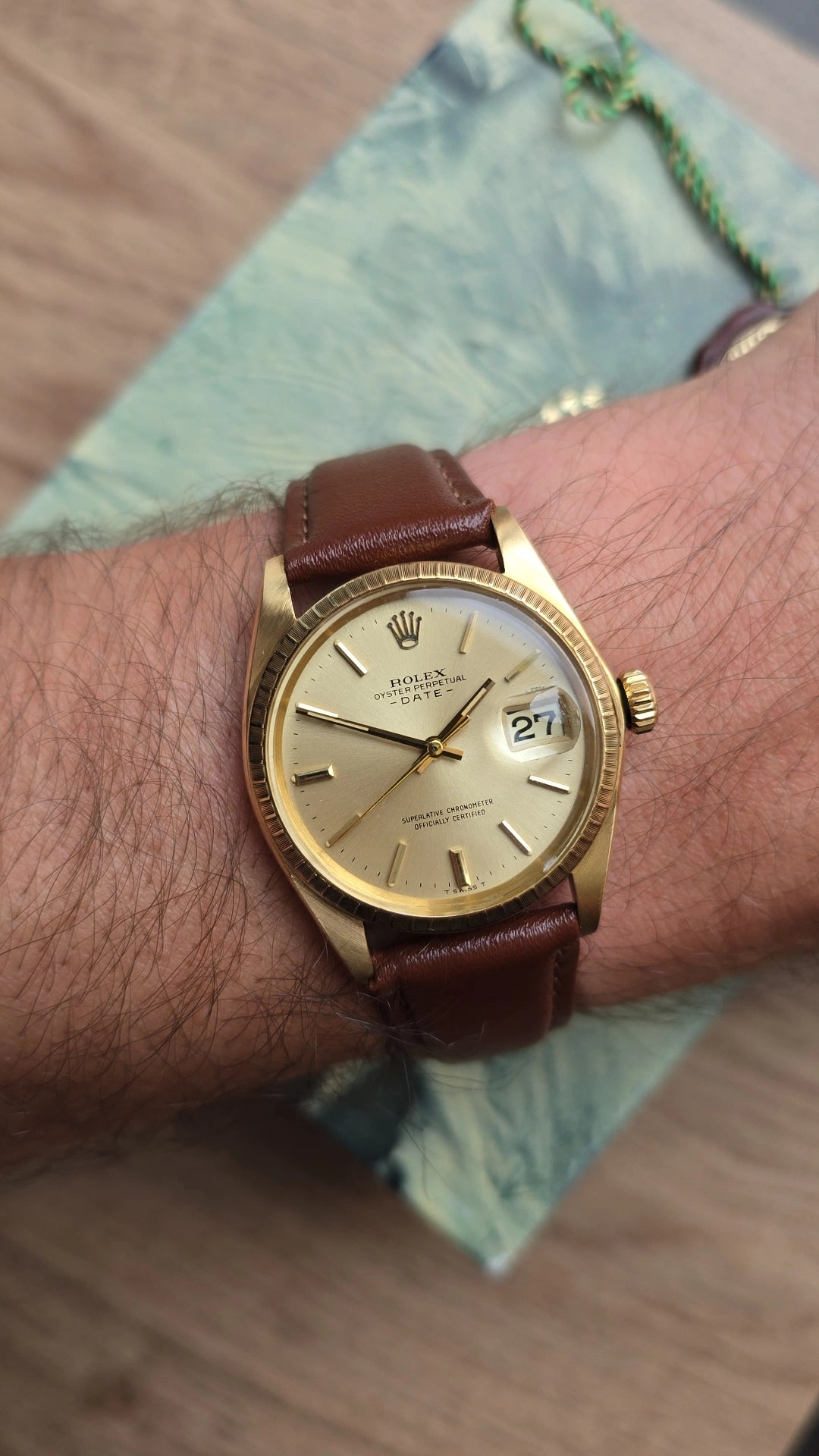 1977 Rolex Date 1503 - 18k gold
