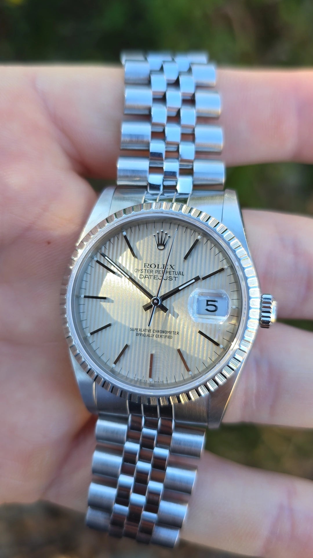 1989 Rolex Datejust 16220 Tapestry Dial
