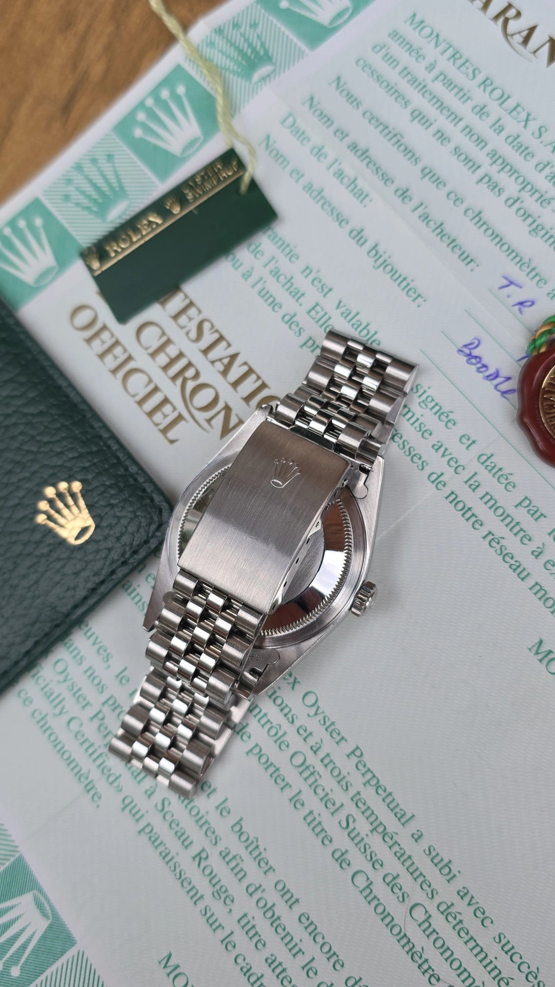 1999 Rolex Datejust 16200 Pink Roman Dial