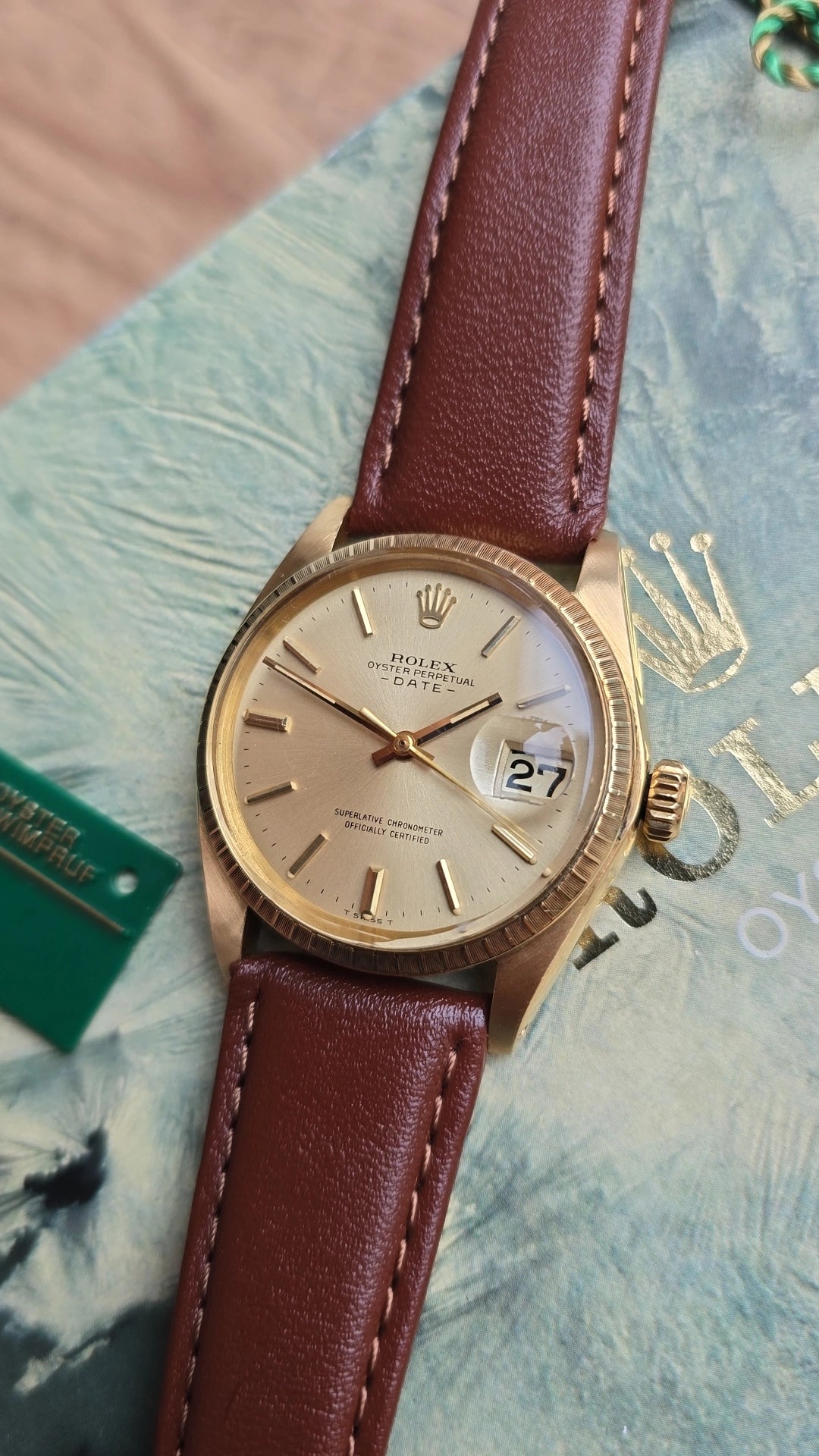 1977 Rolex Date 1503 - 18k gold