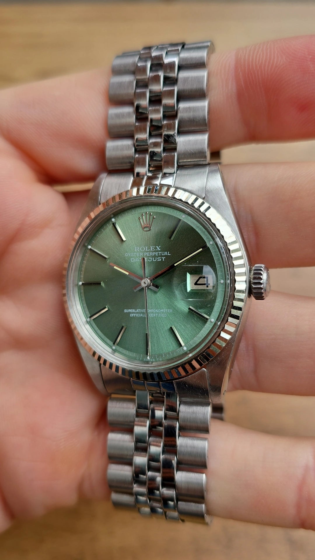 1974 Rolex Datejust 1601 - Olive Dial
